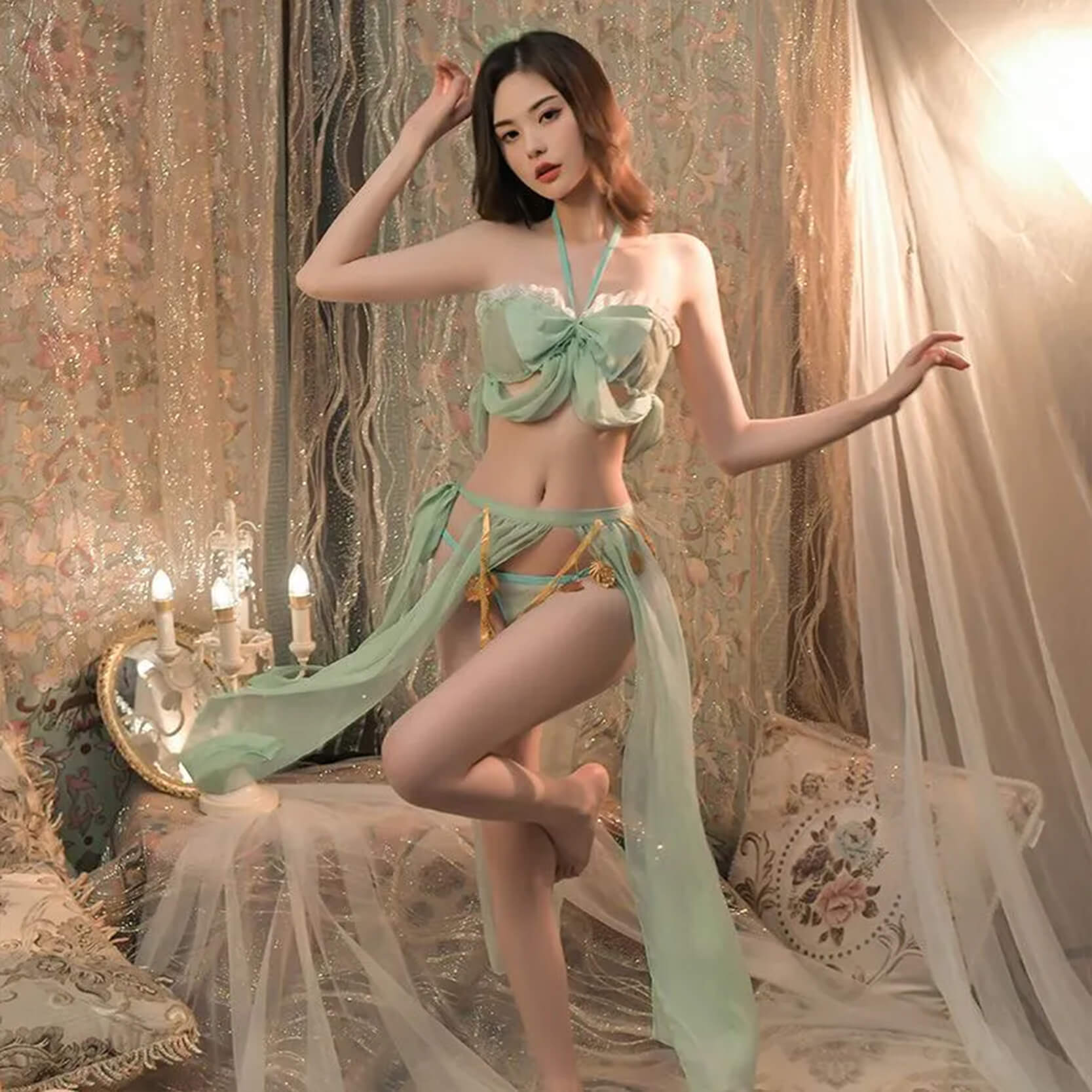 Cosplay中國風古天竺公主裝新款漢服純欲風性感情情趣內衣 -10