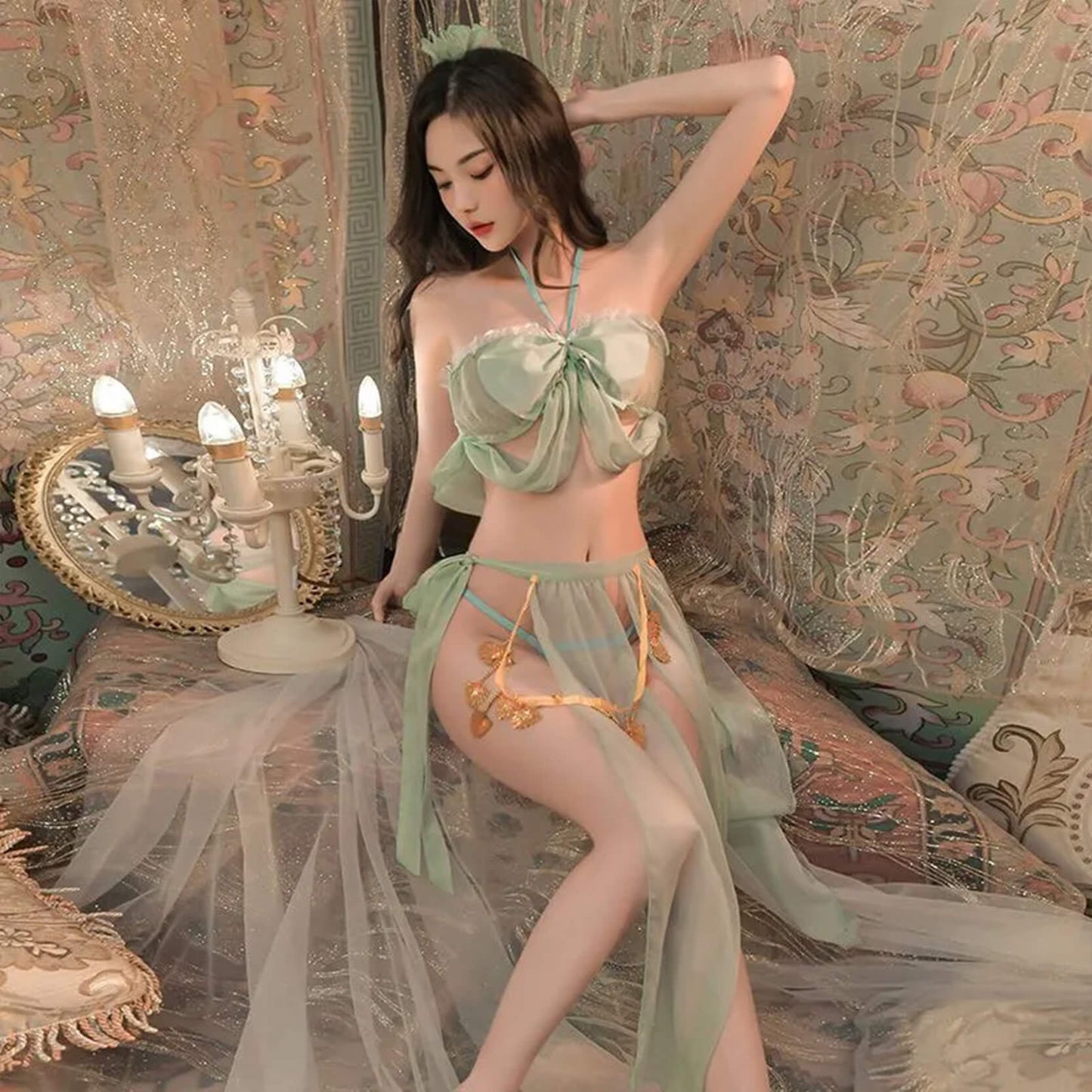 Cosplay中國風古天竺公主裝新款漢服純欲風性感情情趣內衣 -11
